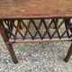 Rattan side table