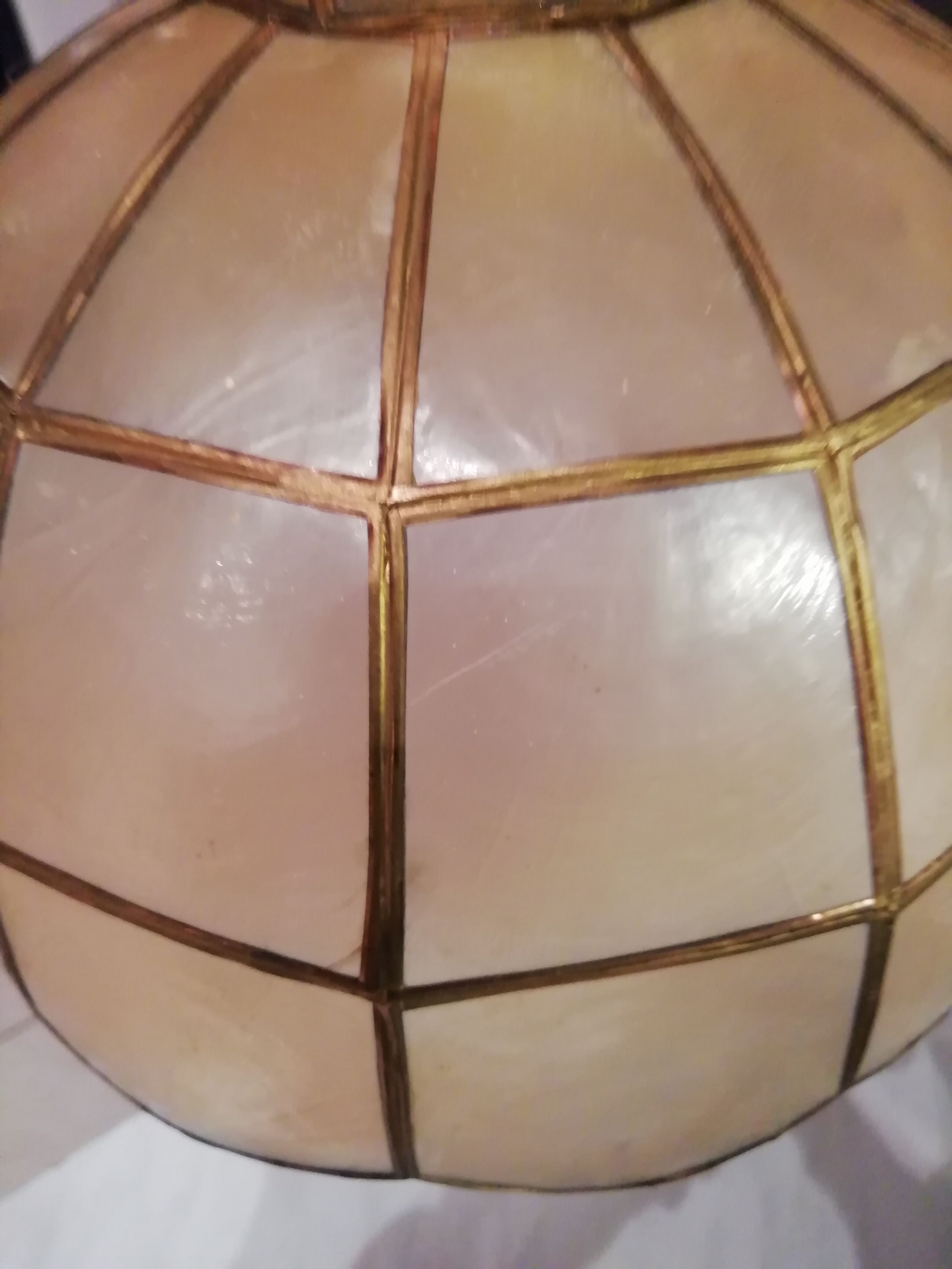 Suspension nacre et laiton 60s