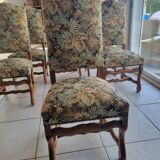 chaises style louis xiii os de mouton