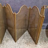 5-leaf brass fire screen