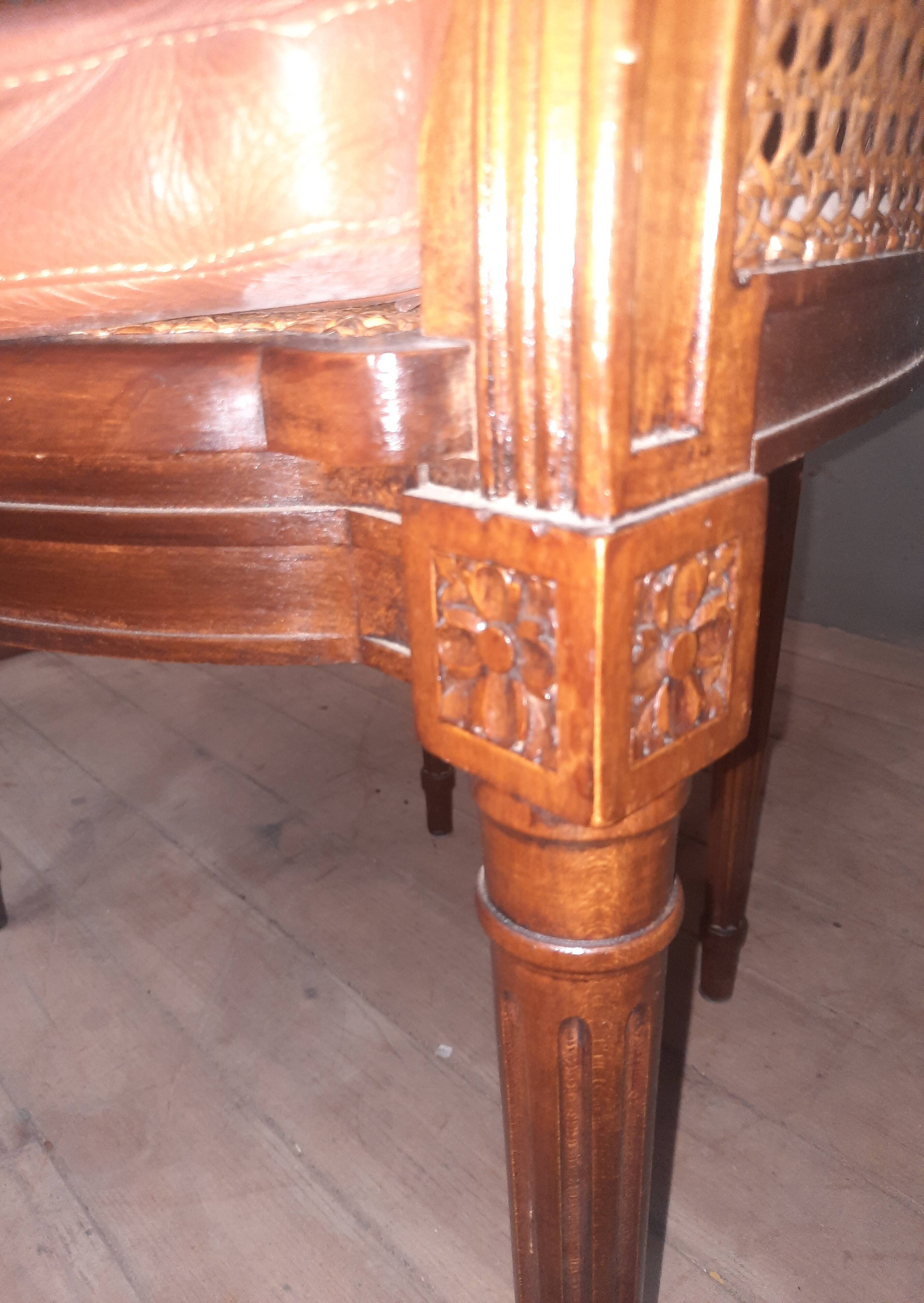 Louis XVI style office armchair