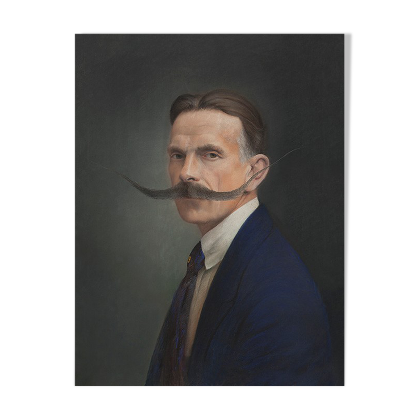 Old pastel portrait