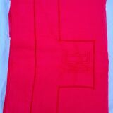 Drap lin rouge cerise