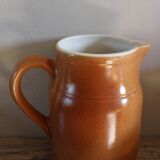 Digoin Vintage Glazed Stoneware Pitcher