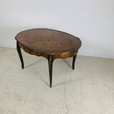 Louis XV High-end inlaid coffee table - Wood, Bronze - 1930s retro vintage