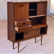 Buffet bar scandinave vintage années 60 teck