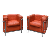 Fauteuils lc2 le corbusier par cassina