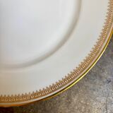 Gold monogrammed porcelain plate "F"