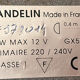 Brass luminaire gandelin
