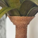 Lamp palm wood and rope