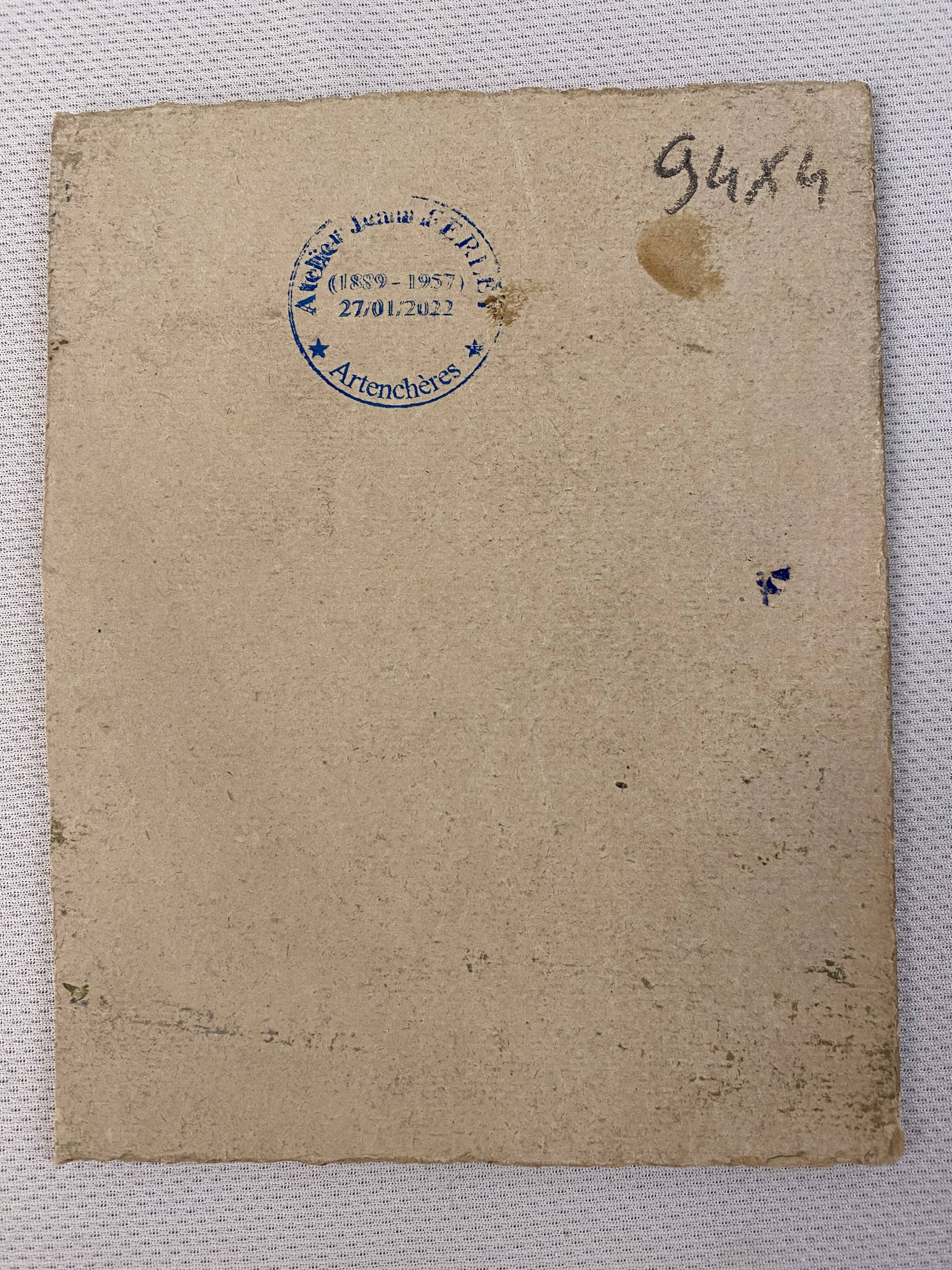 Landscape of the banks of the Saône mid-20th century