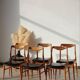 Set of 6 Vintage Scandinavian Teak Chairs – 1960s