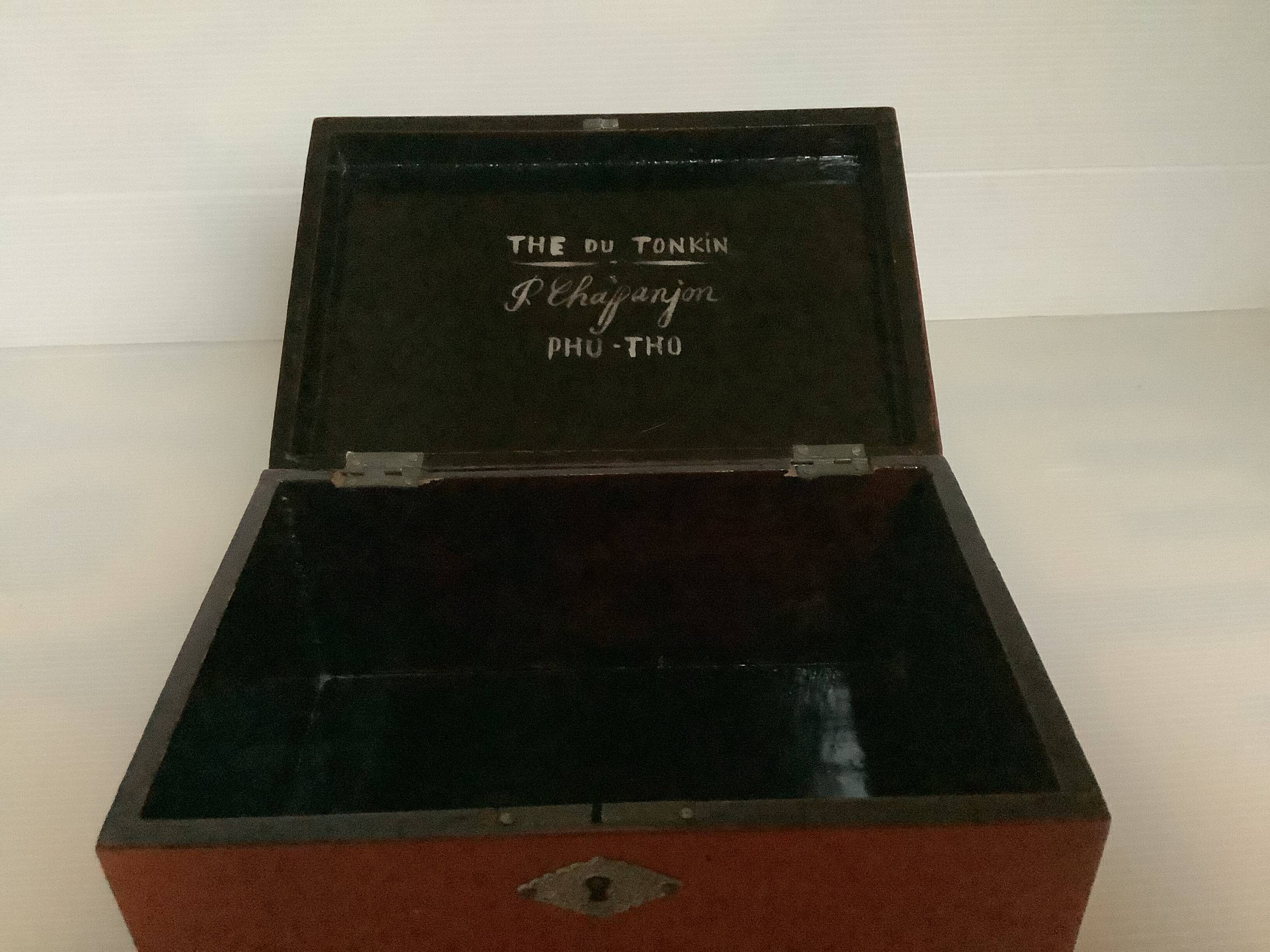 Chaffanjon Indochinese lacquered wooden box