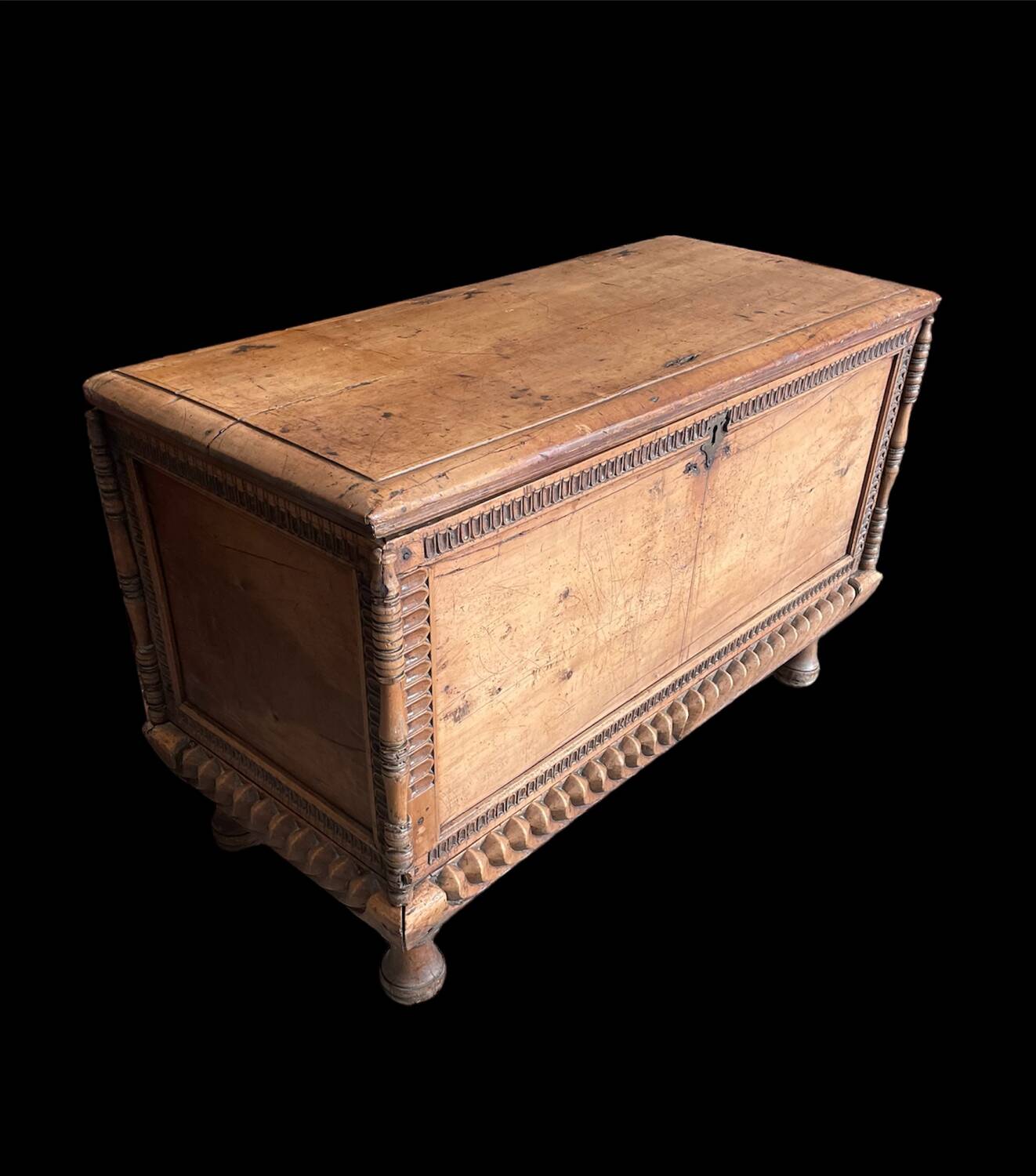 Light wood chest