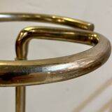 Modernist umbrella stand in chrome tube