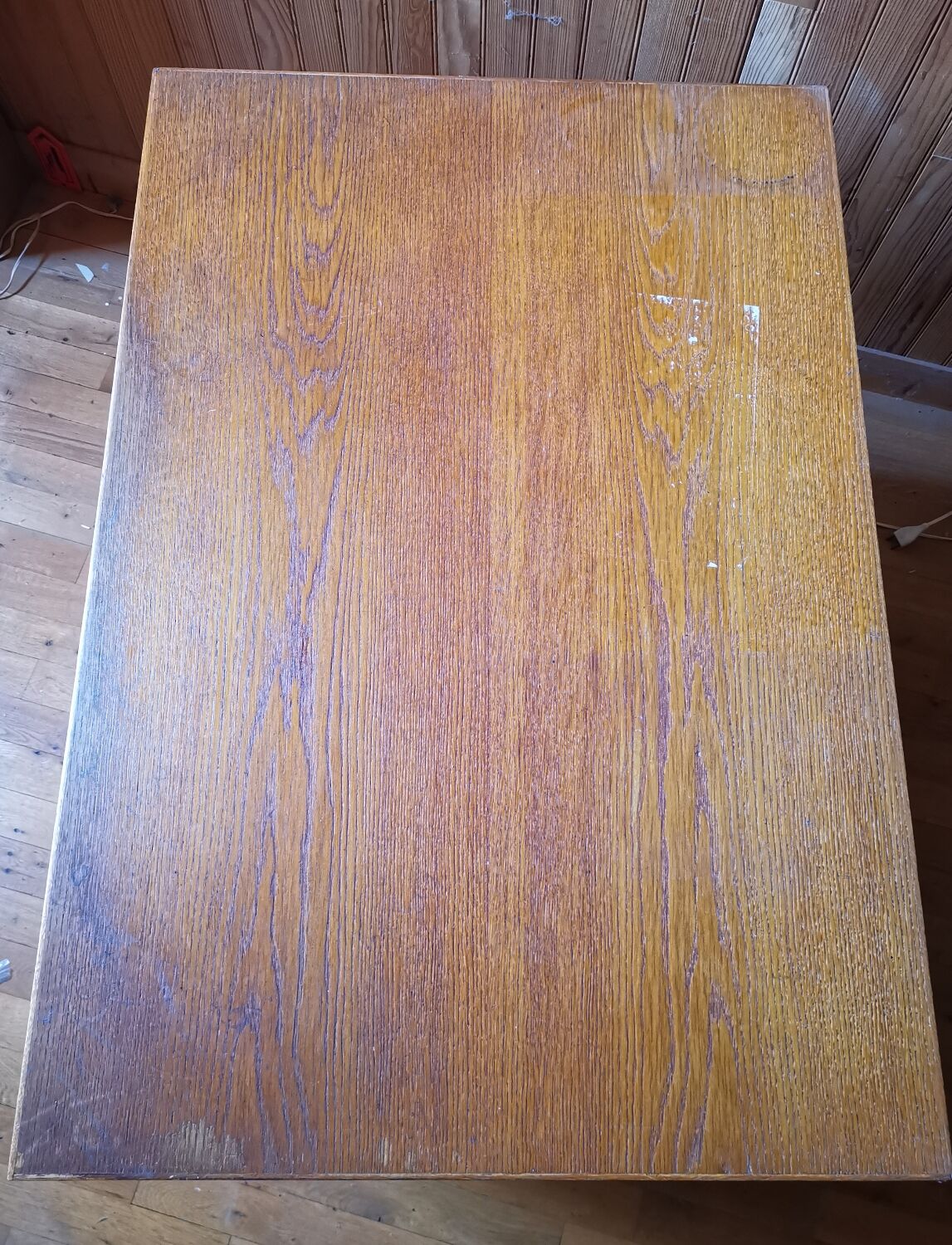 Wooden desk from the 1950s administration type