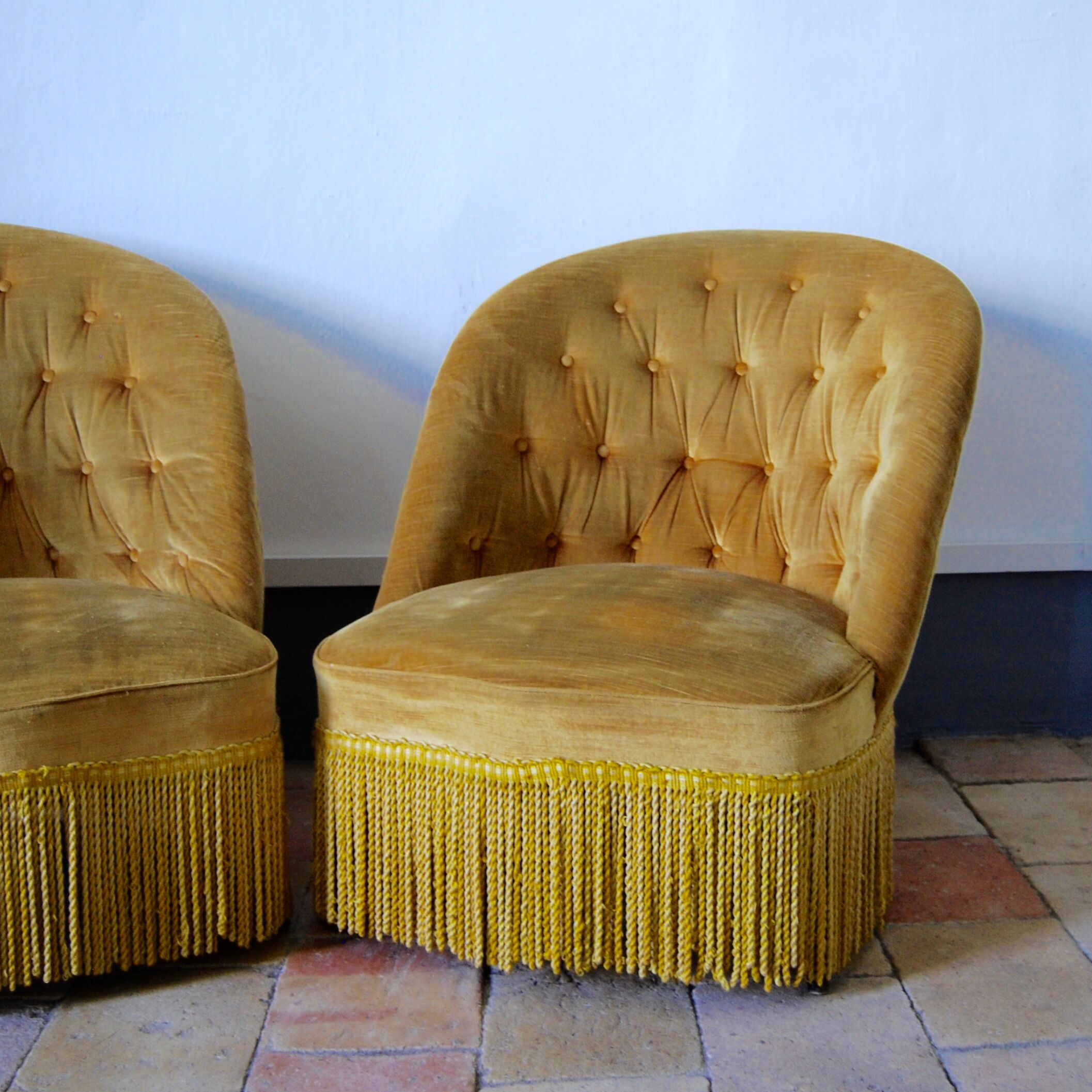 Armchair yellow toad