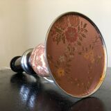 Lamp foot chrome and pink marble