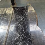 Marble top sideboard with mirror