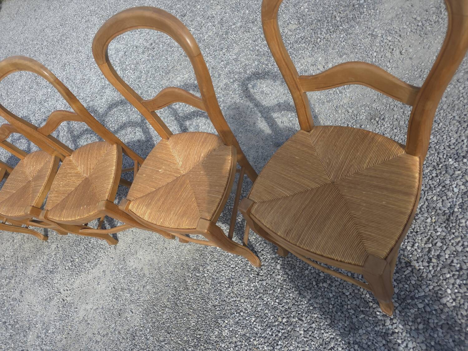 6 cherry wood chairs