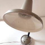 70s flexible enamel and chrome lamp