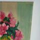 Tableau huile sur toile bouquet de fleurs, XXème