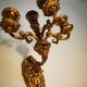 Pair of appliques in gilded bronze and brass late nineteenth h:26CM