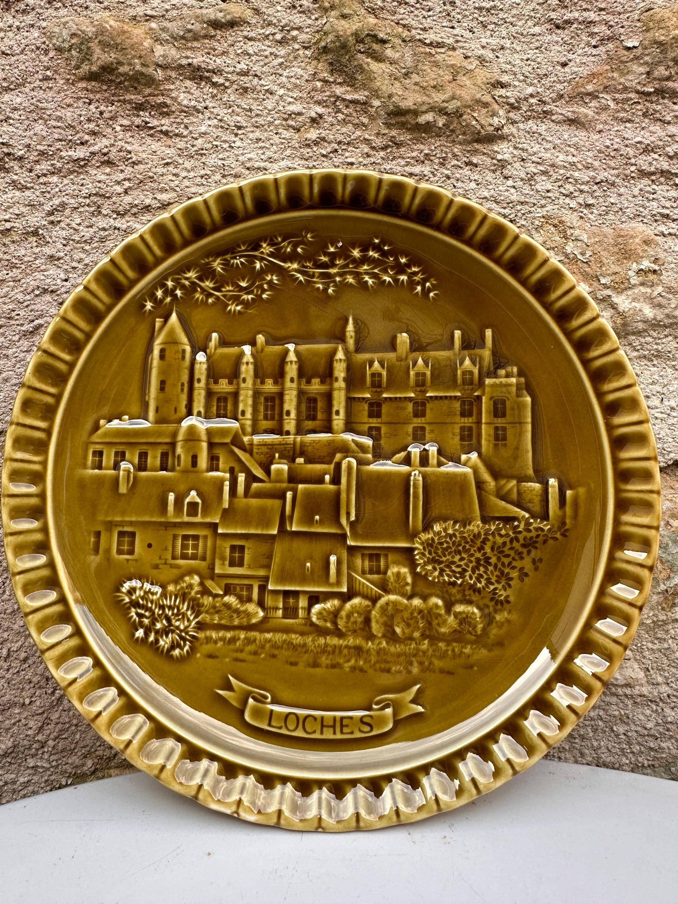 Gien France Plates Loire Castles - Set of 8