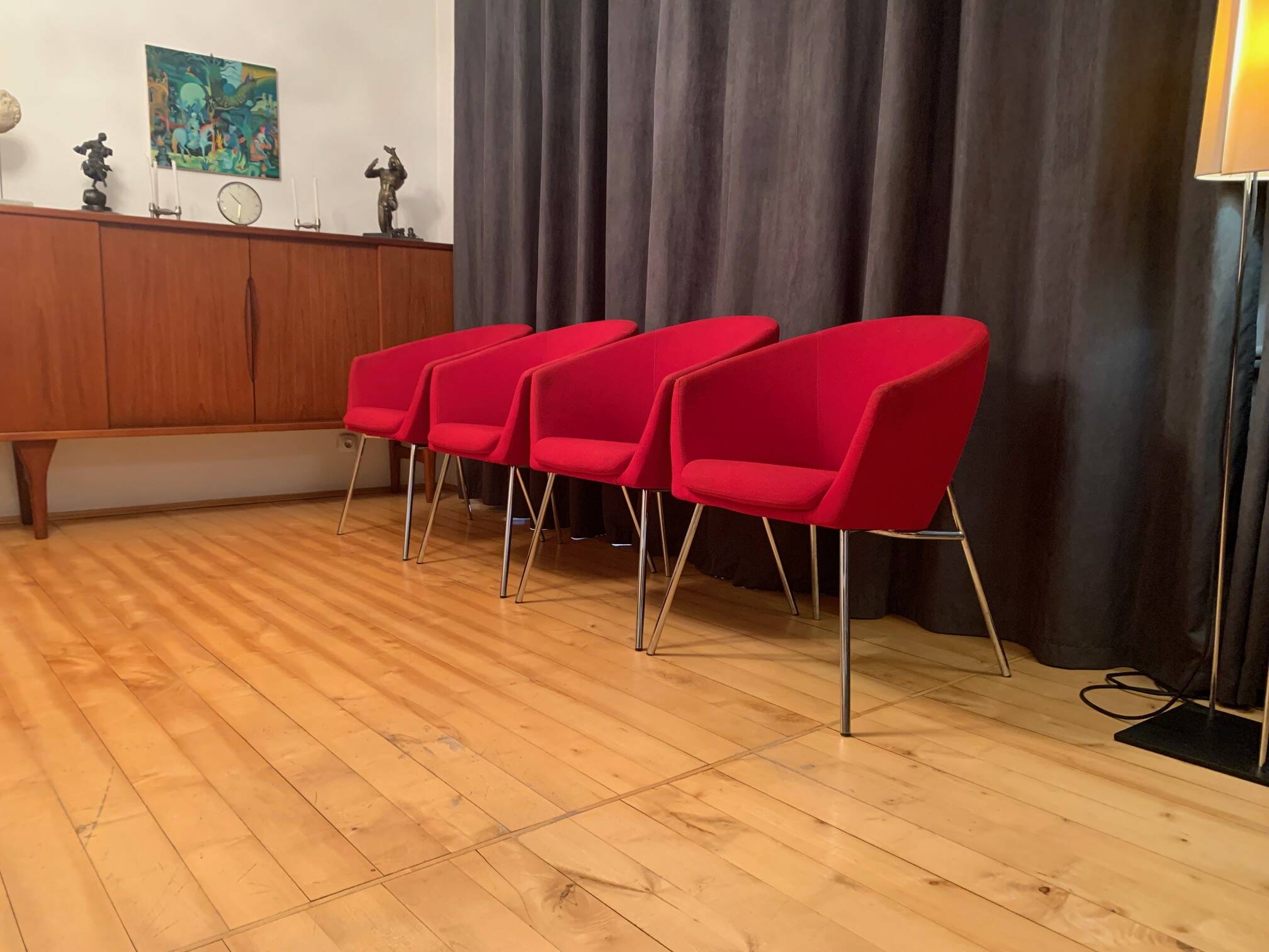 A set of four Megan club armchairs designed by René Holten, Artifort, the Netherlands