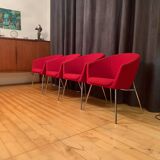 A set of four Megan club armchairs designed by René Holten, Artifort, the Netherlands