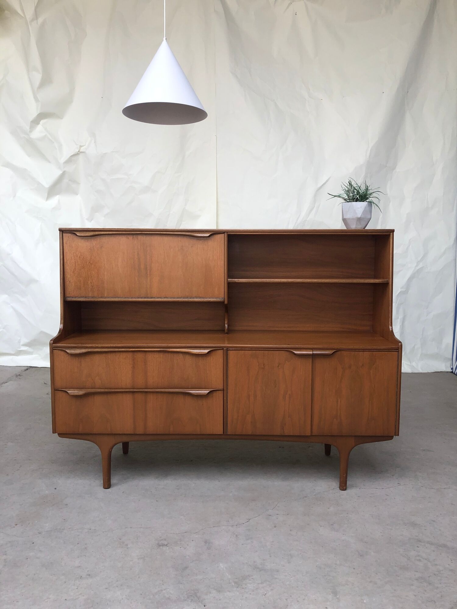 Vtg Mid Century Teak Sutcliffe of Todmorden Highboard Sideboard Danish Design