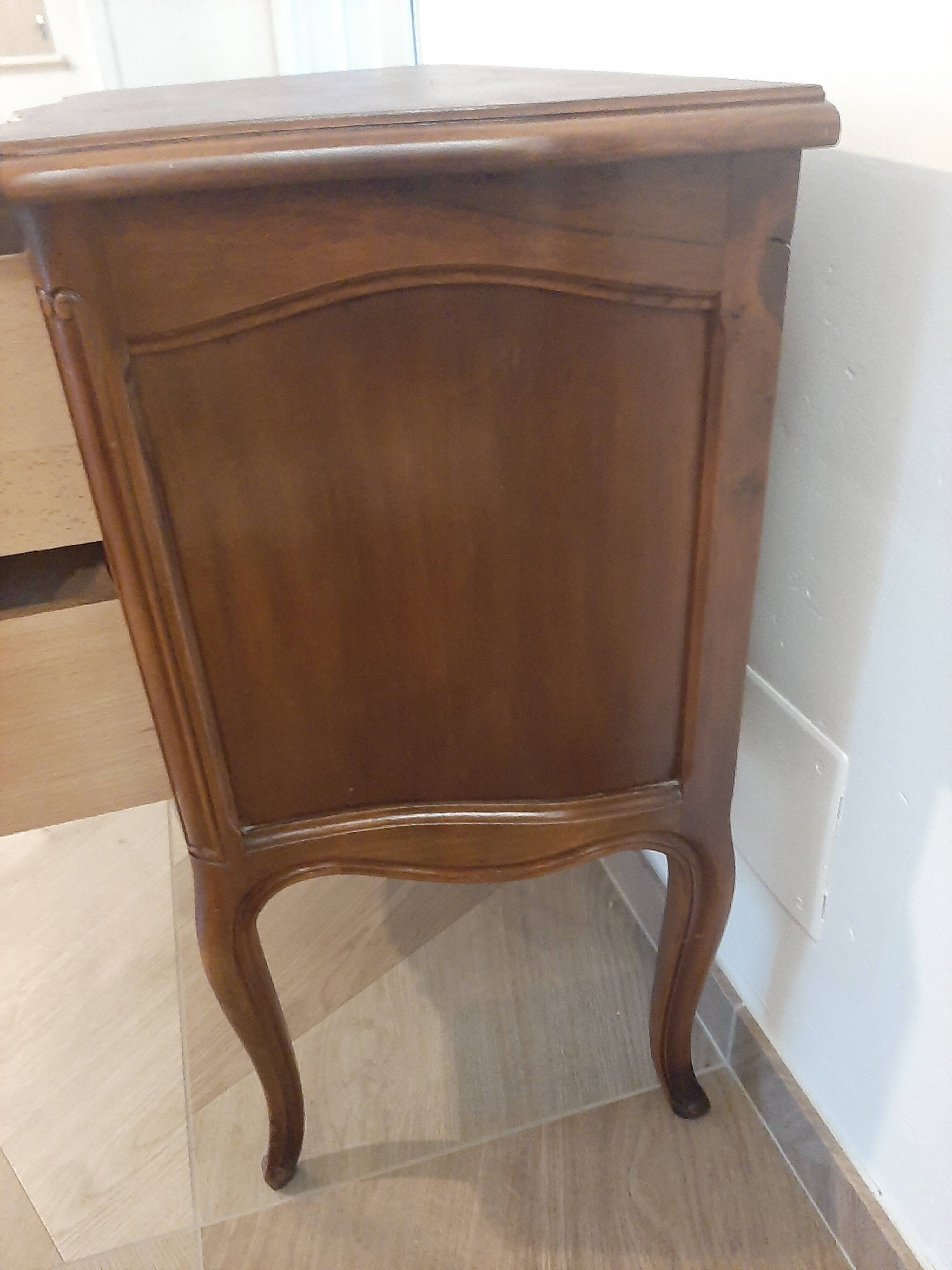 Louis XV style chest of drawers - 2 drawers - Curved feet - 1980s