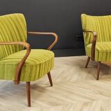 Two mid century cocktail chairs, vintage