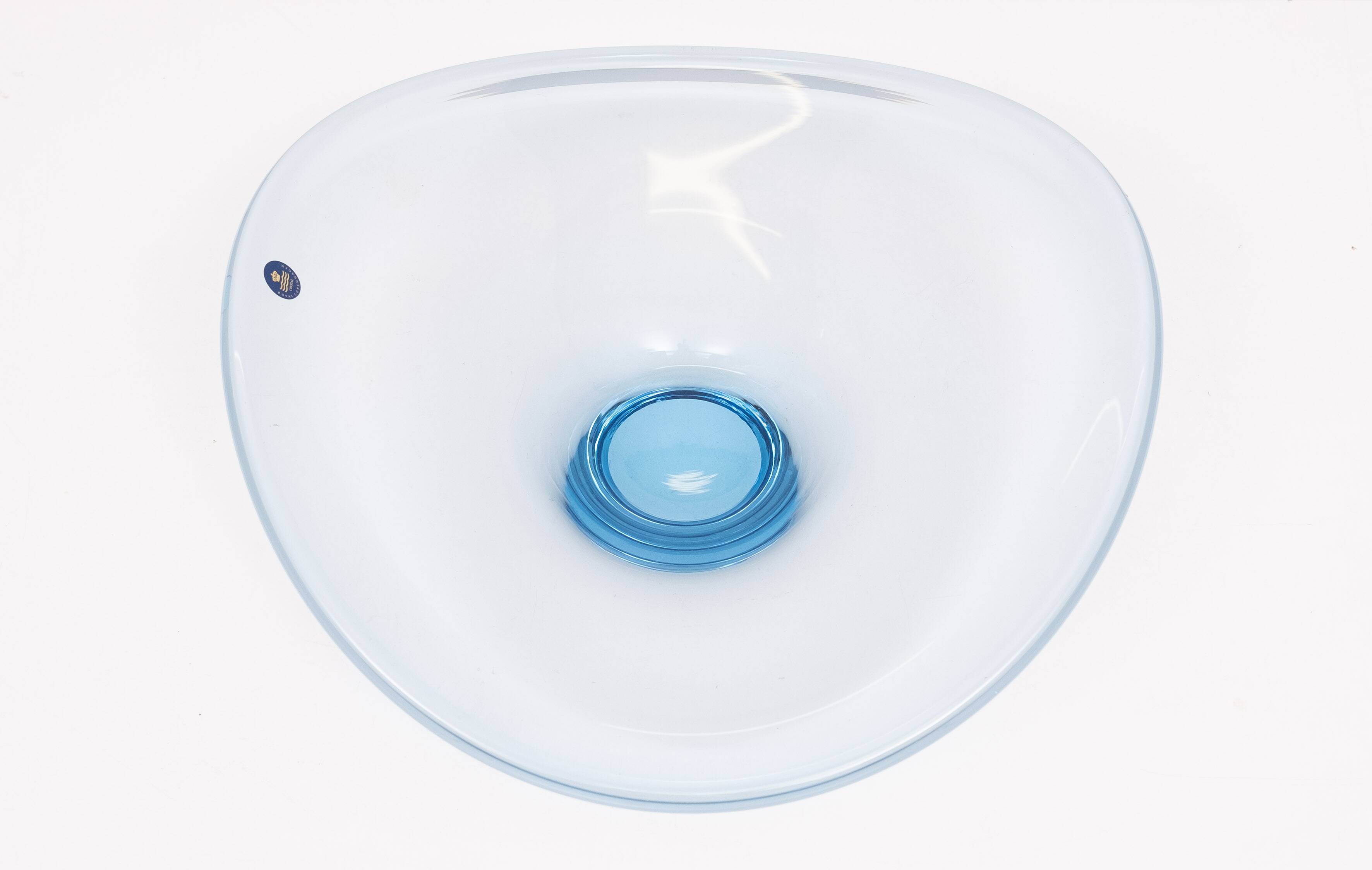 Danish Thule Series Art Glass Bowl by Per Lütken for Holmegaard, 1960s