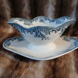 Antique sauce boat in ironstone