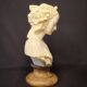 Bust of Angelica Maria by Gianneli Faux Alabaster on Marble