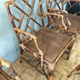 Rattan armchairs