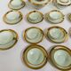 Coffee and tea service comprising 25 pieces in polychrome porcelain. 20th century.