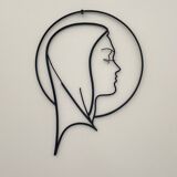 Vintage Modernist Saint Image Wall Decor