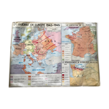 School poster School Map War 1939 1945