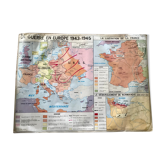 School poster School Map War 1939 1945