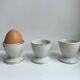 Trio of white shells bordered gold 50s