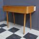 Writing desk table with Black Opaxit glass top 1960s