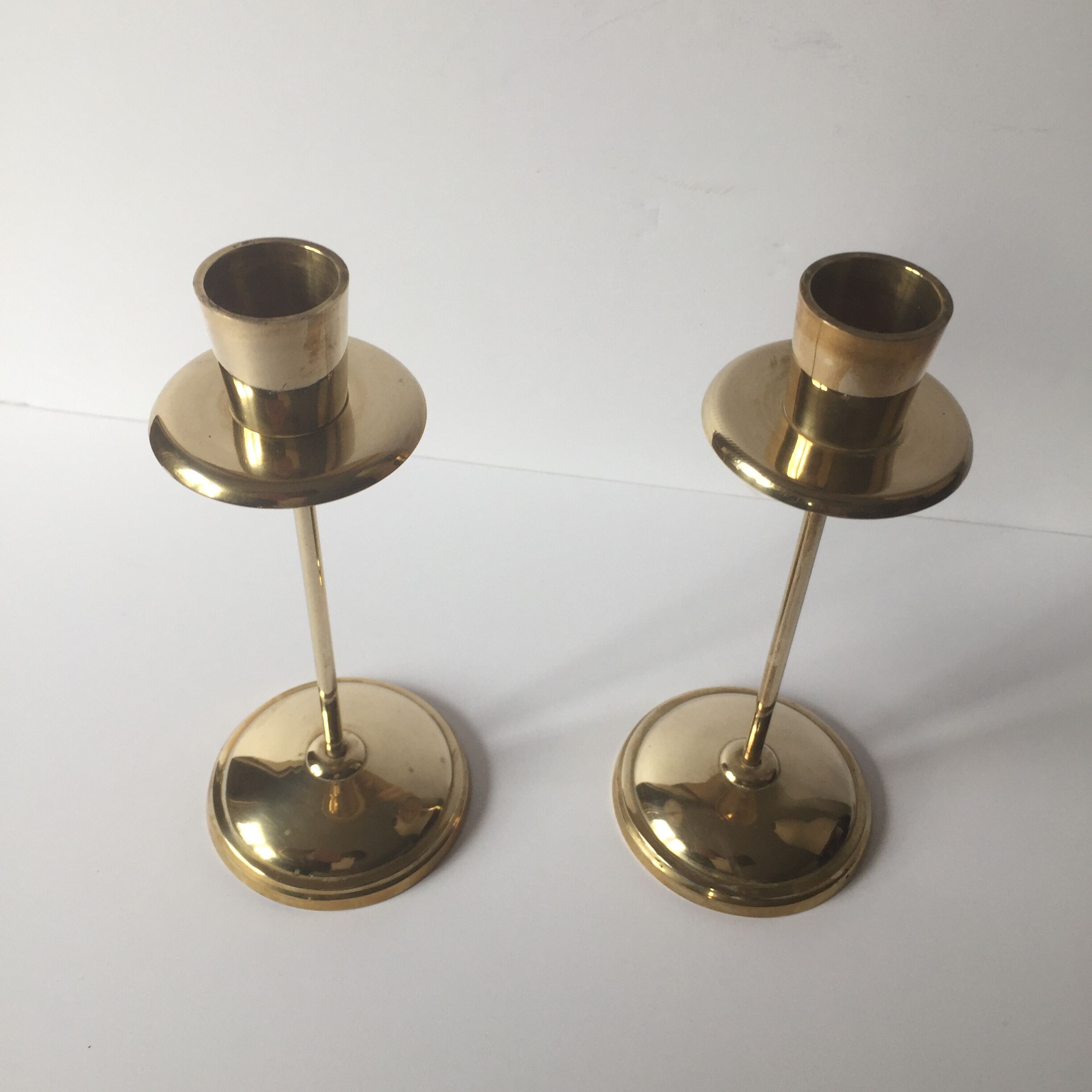 Pair of vintage brass candlesticks