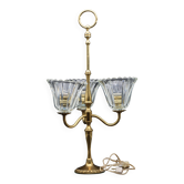 Grande lampe de table Art Déco en verre de Murano, 1940