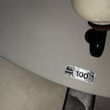 Mushroom lamp in black lacquered steel model Z290, Veneta Lumi, Italy, 1980