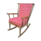 Powder pink baumann rocking chair