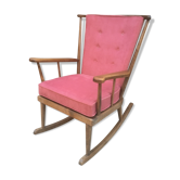 Rocking-chair baumann rose poudré
