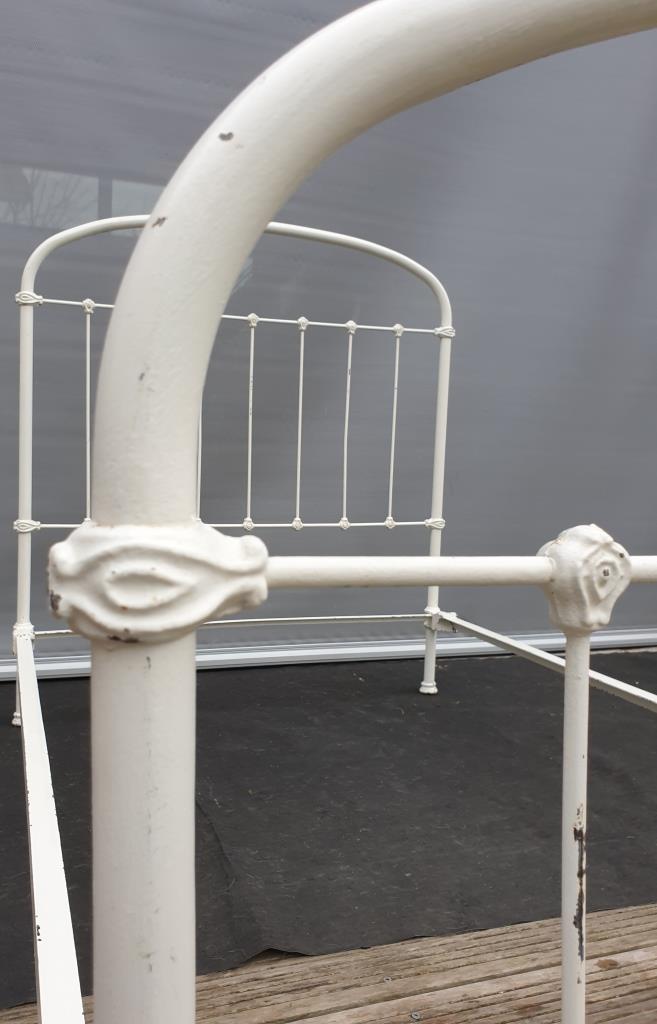 19th century metal bed encaged bird 200x120