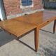 Extendable table in solid oak - French Reconstruction style 1950
